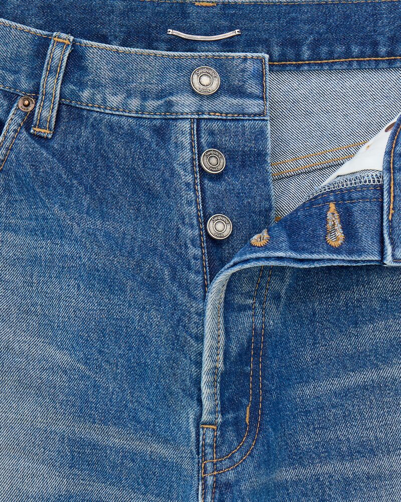 tapered jeans in costa rica blue denim