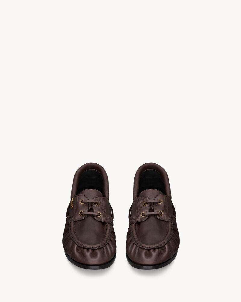 LE LOAFER BATEAU in smooth leather