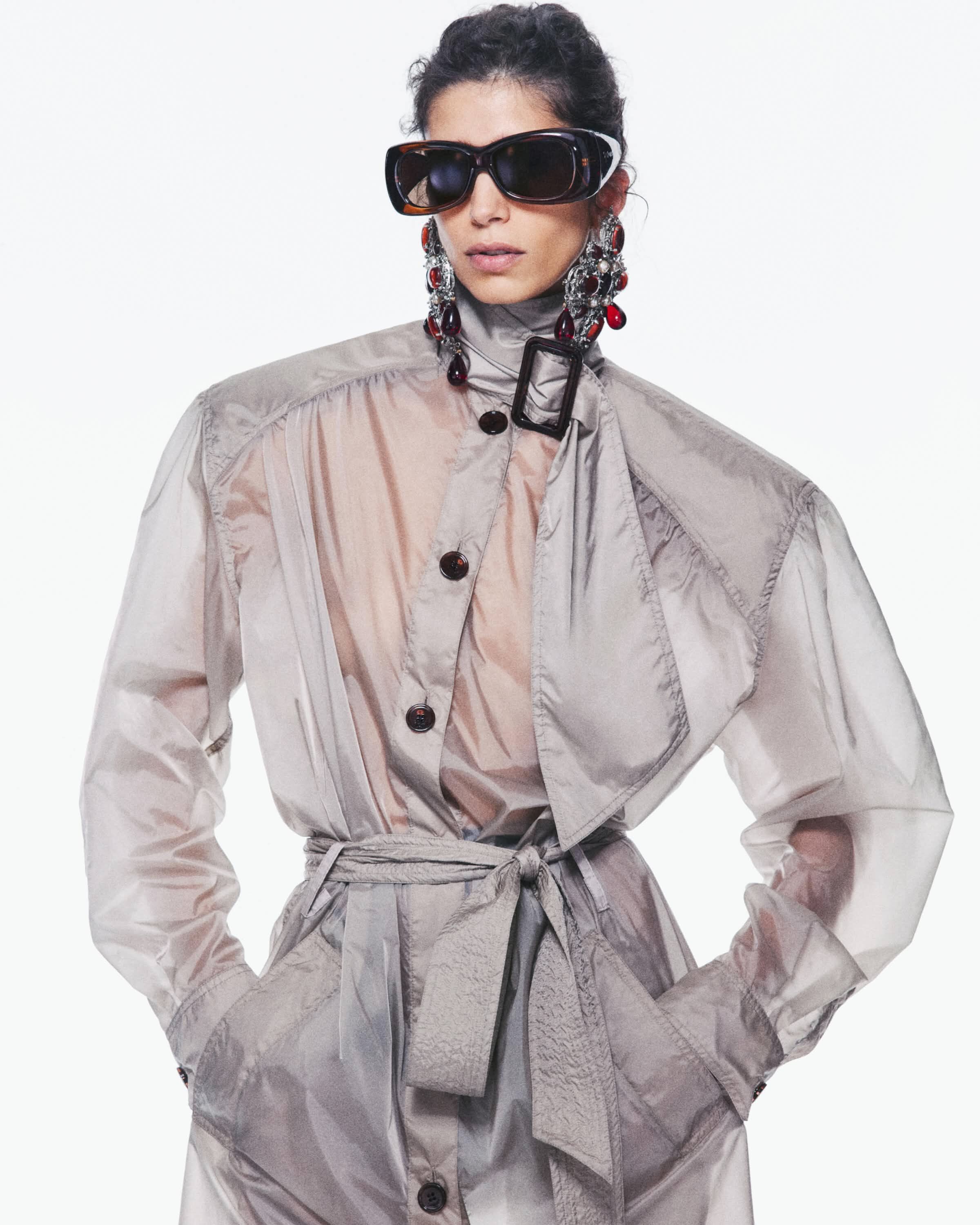 lavallière dress in nylon