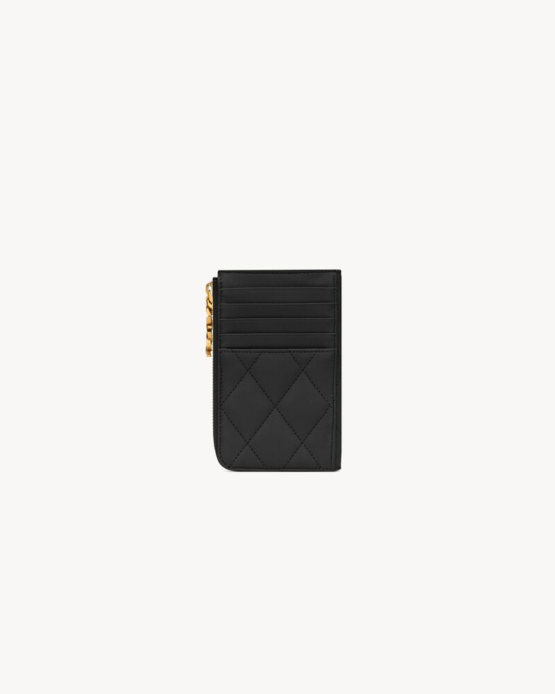 CASSANDRE BIJOU zip card case in lambskin