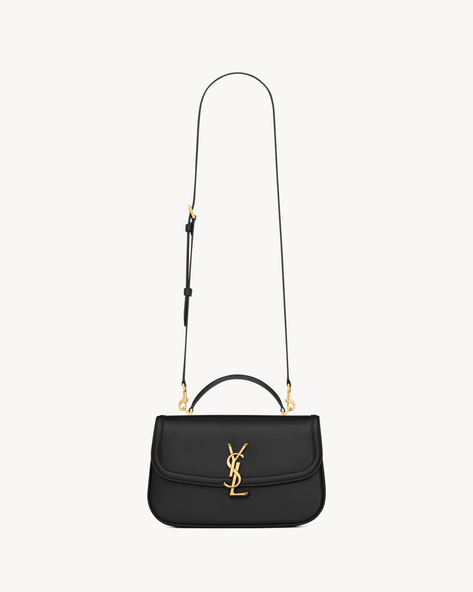 SOLFERINO small top handle in BOX SAINT LAURENT — A002L50SX0W1000