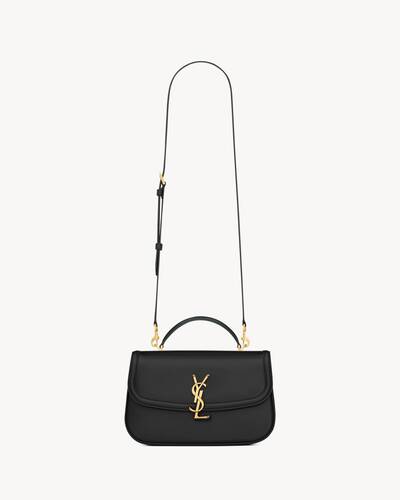 SOLFERINO small top handle in BOX SAINT LAURENT in Black | Saint