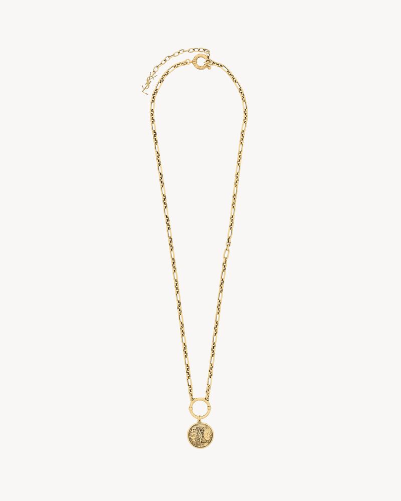 CASSANDRE medallion necklace in metal
