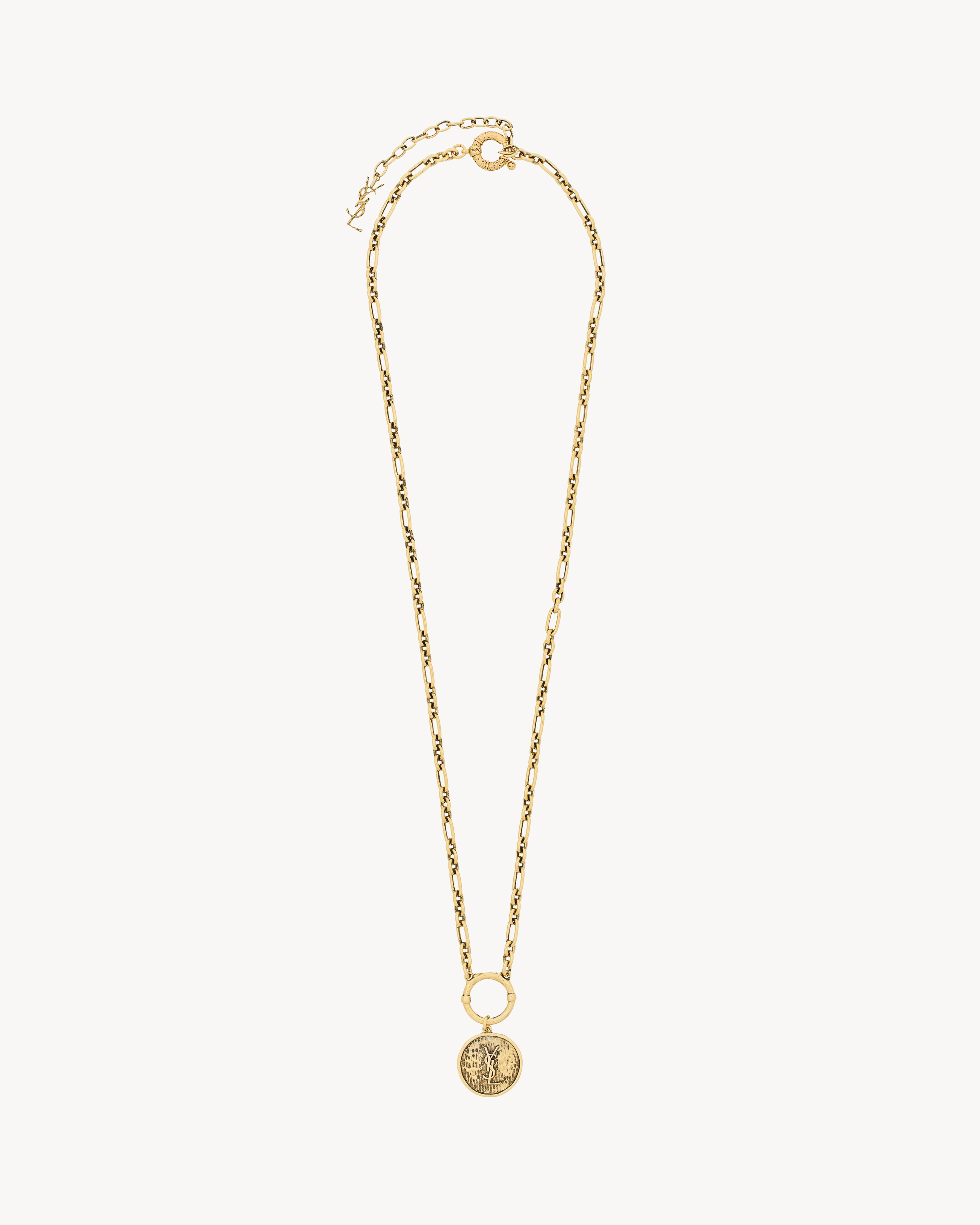 CASSANDRE medallion necklace in metal