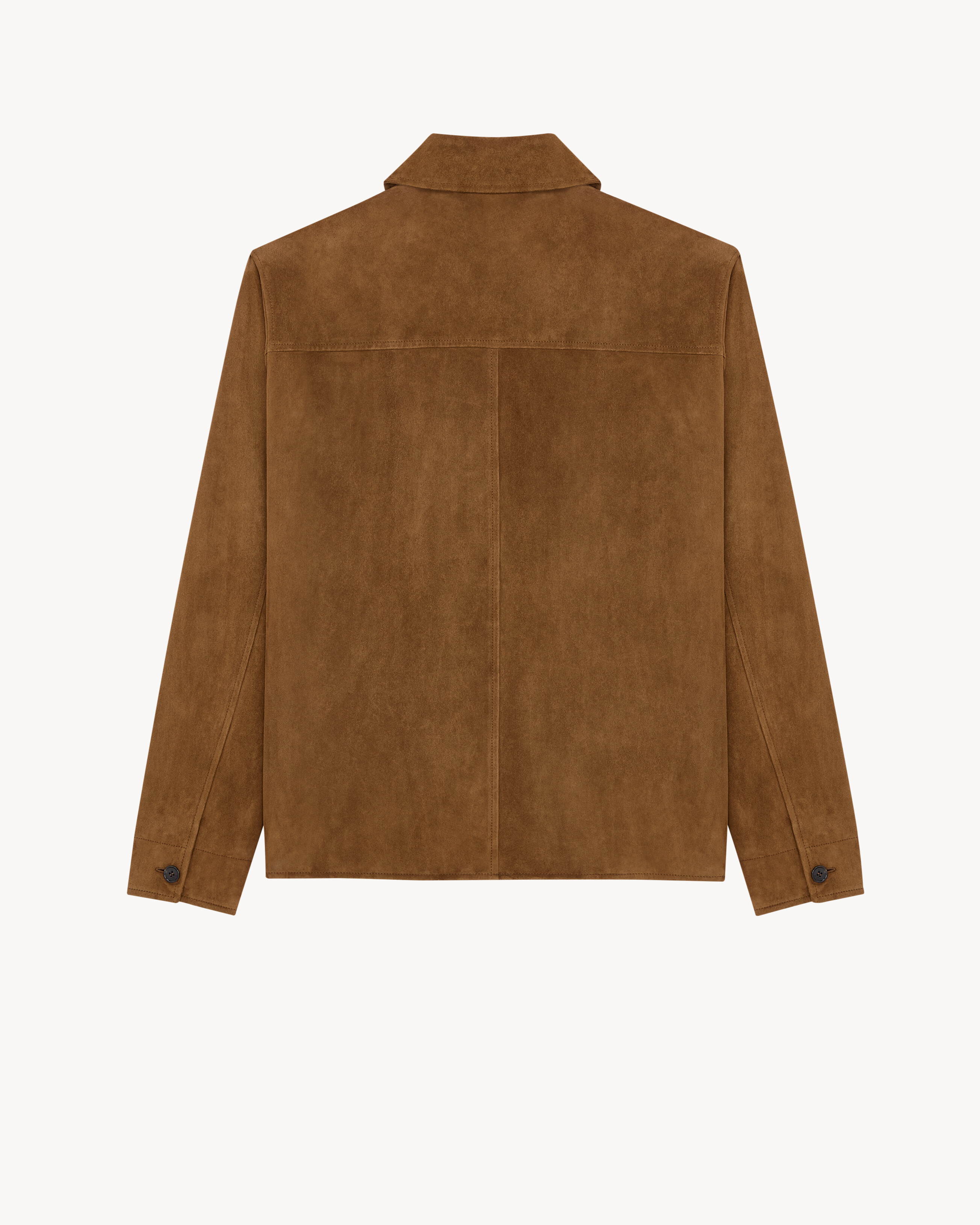 overshirt in suede
