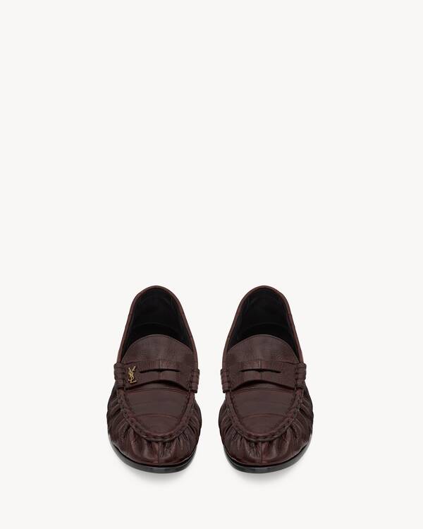 ル ローファー ソフト（ヘグフィッシュ） ブラウン | Saint Laurent