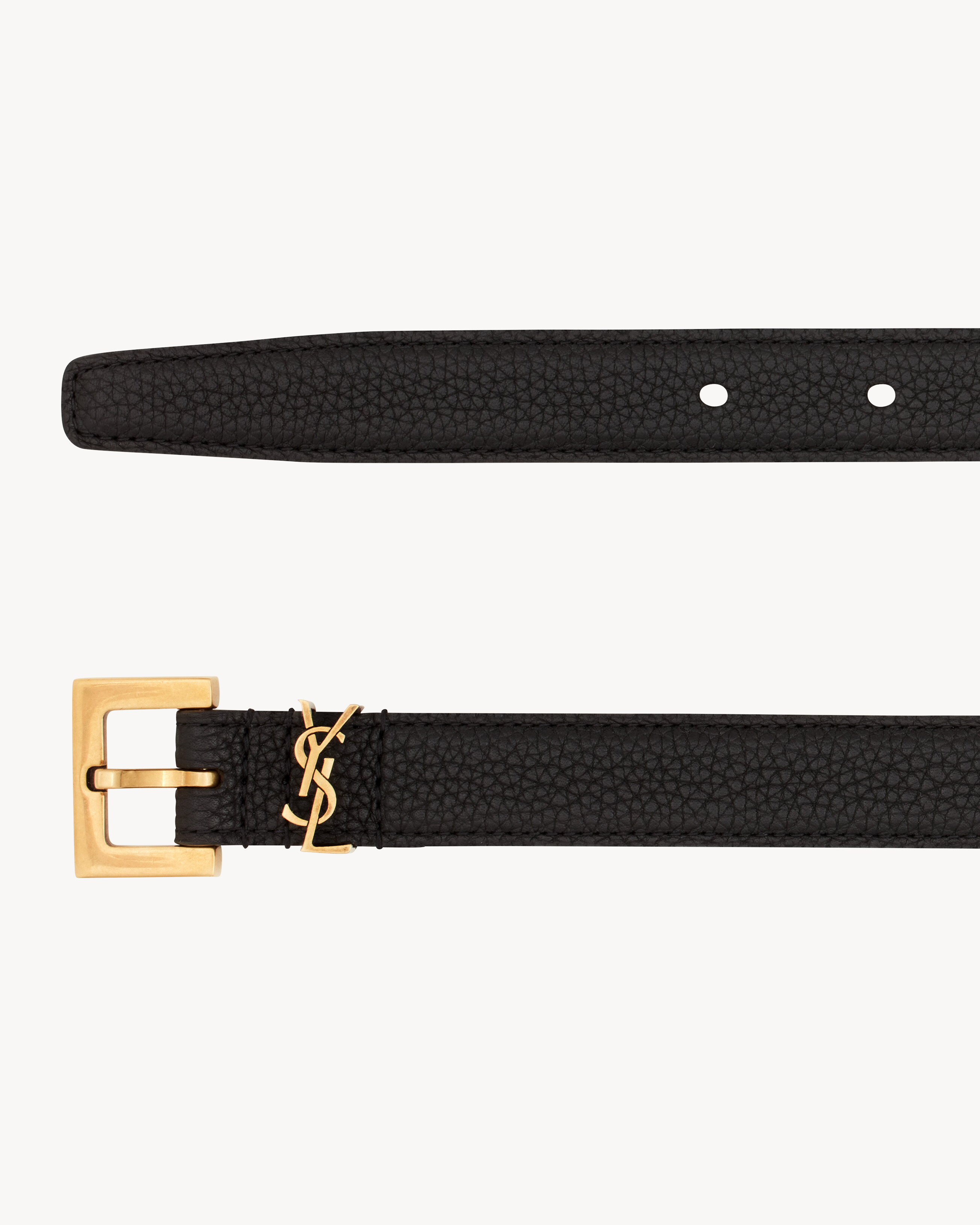 CASSANDRE FINE CEINTURE en cuir grainé