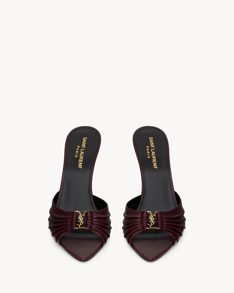 BABYLONE mules in smooth leather