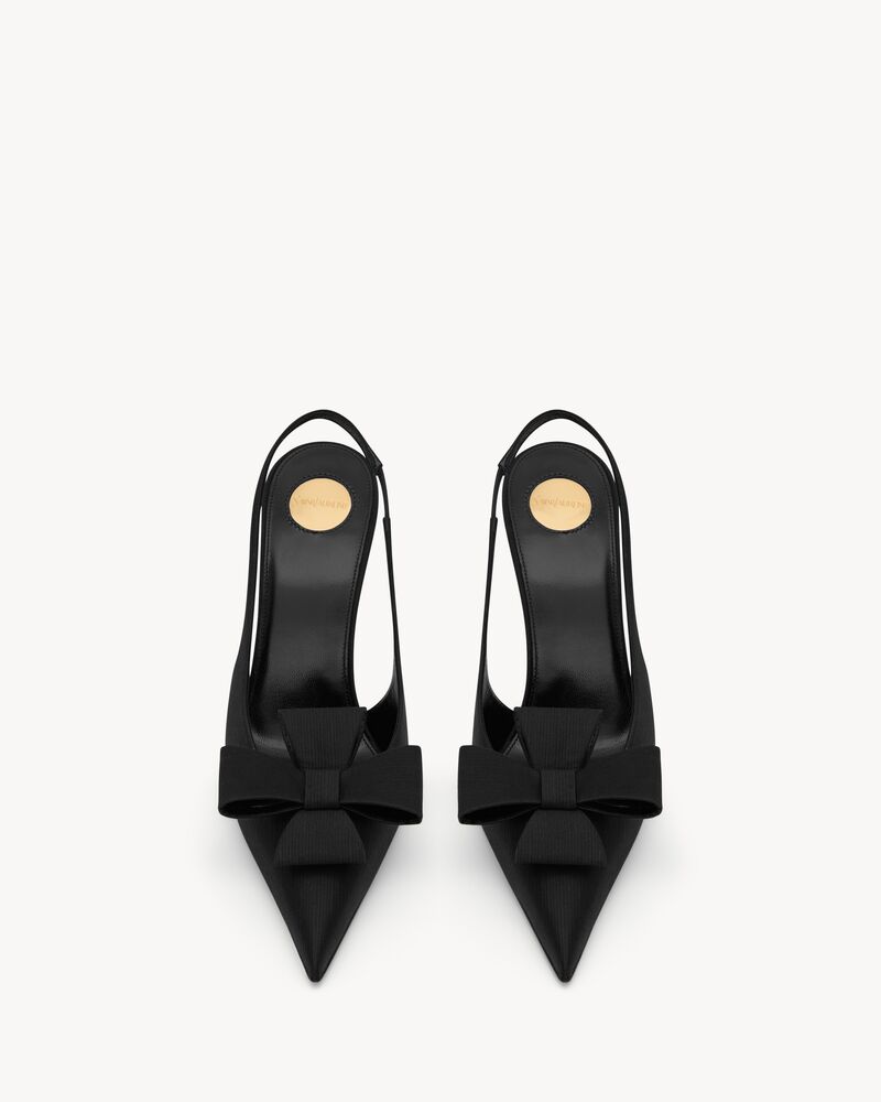 TEA slingback pumps in satin