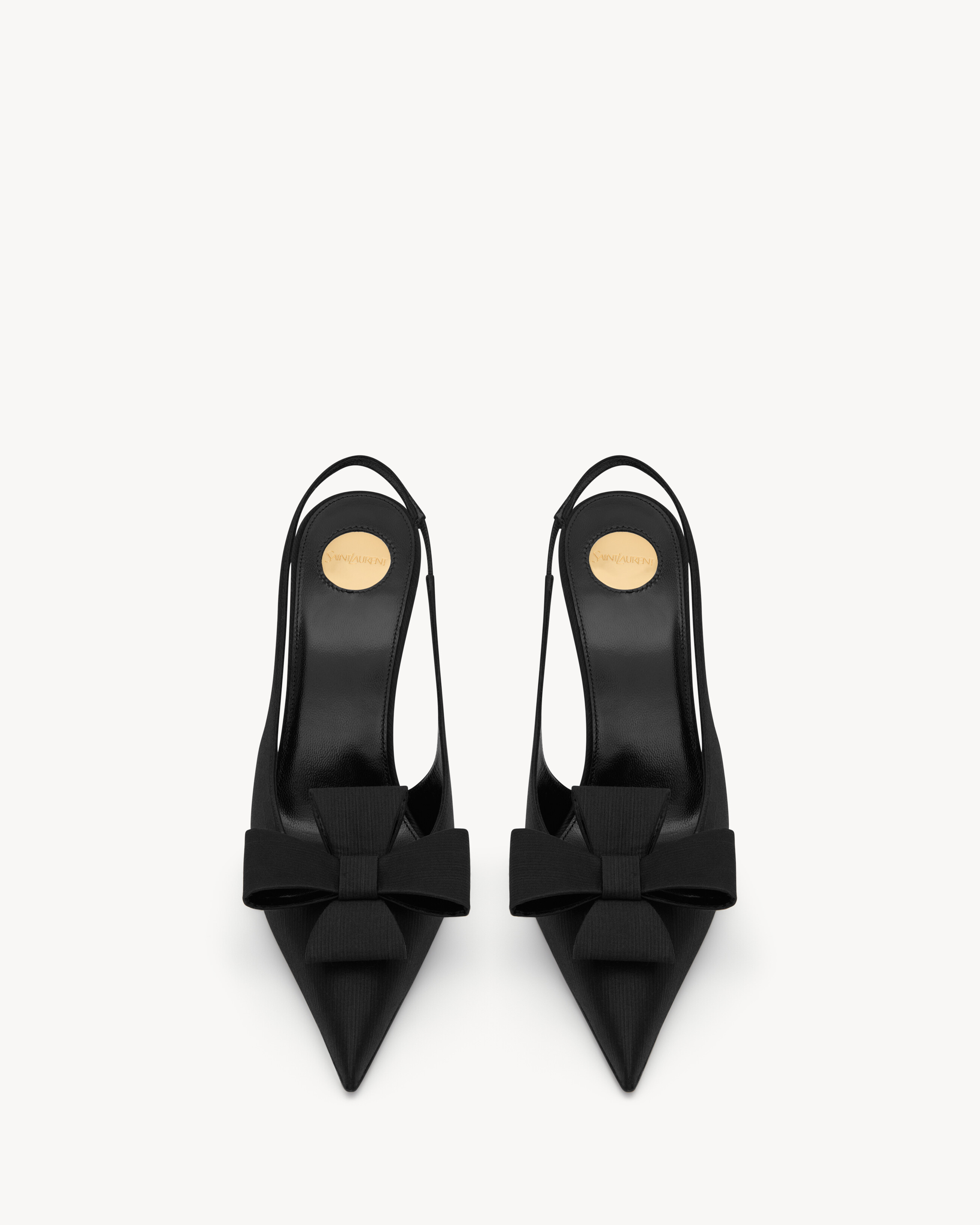 TEA slingback pumps in satin