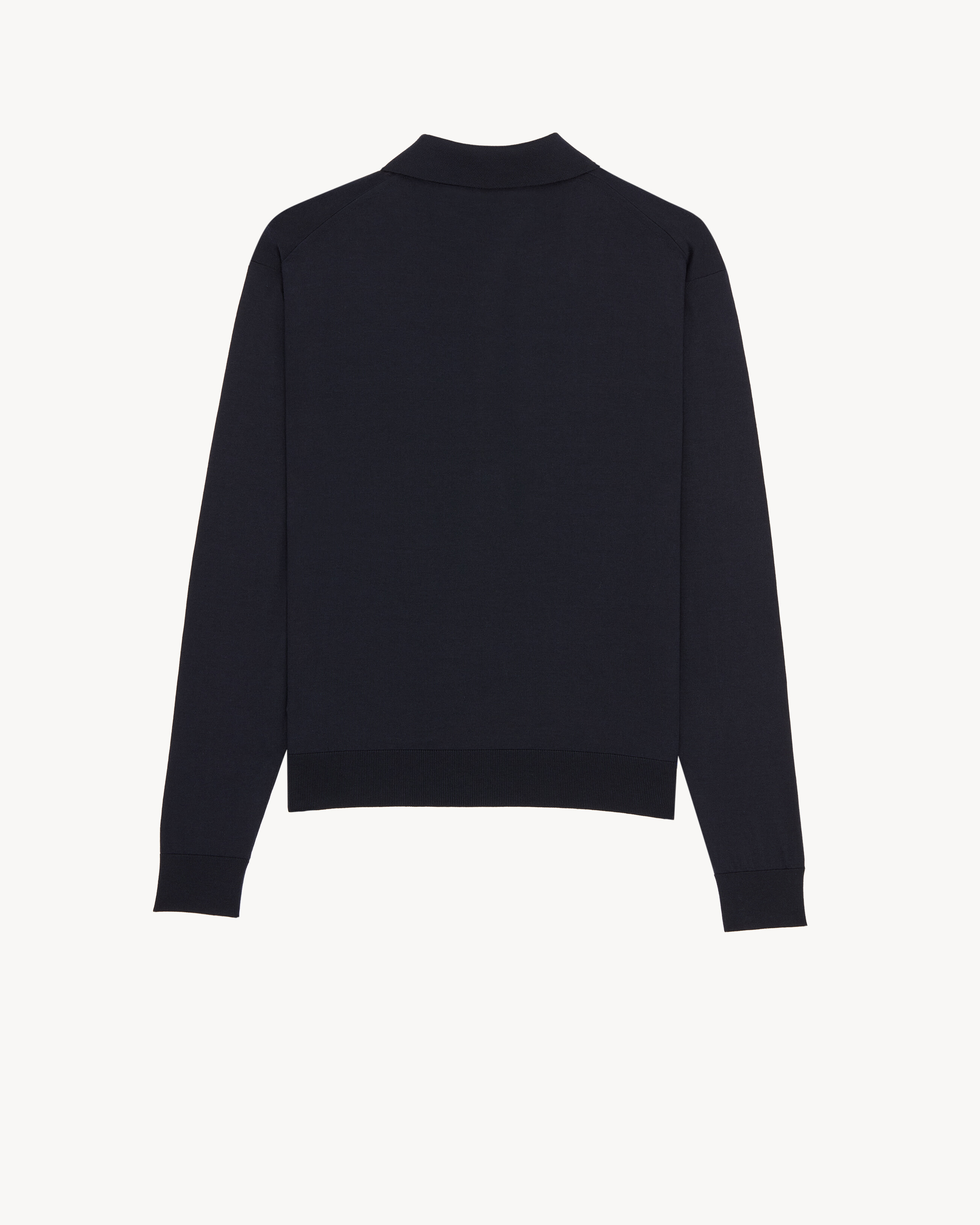 polo in silk and cotton knit