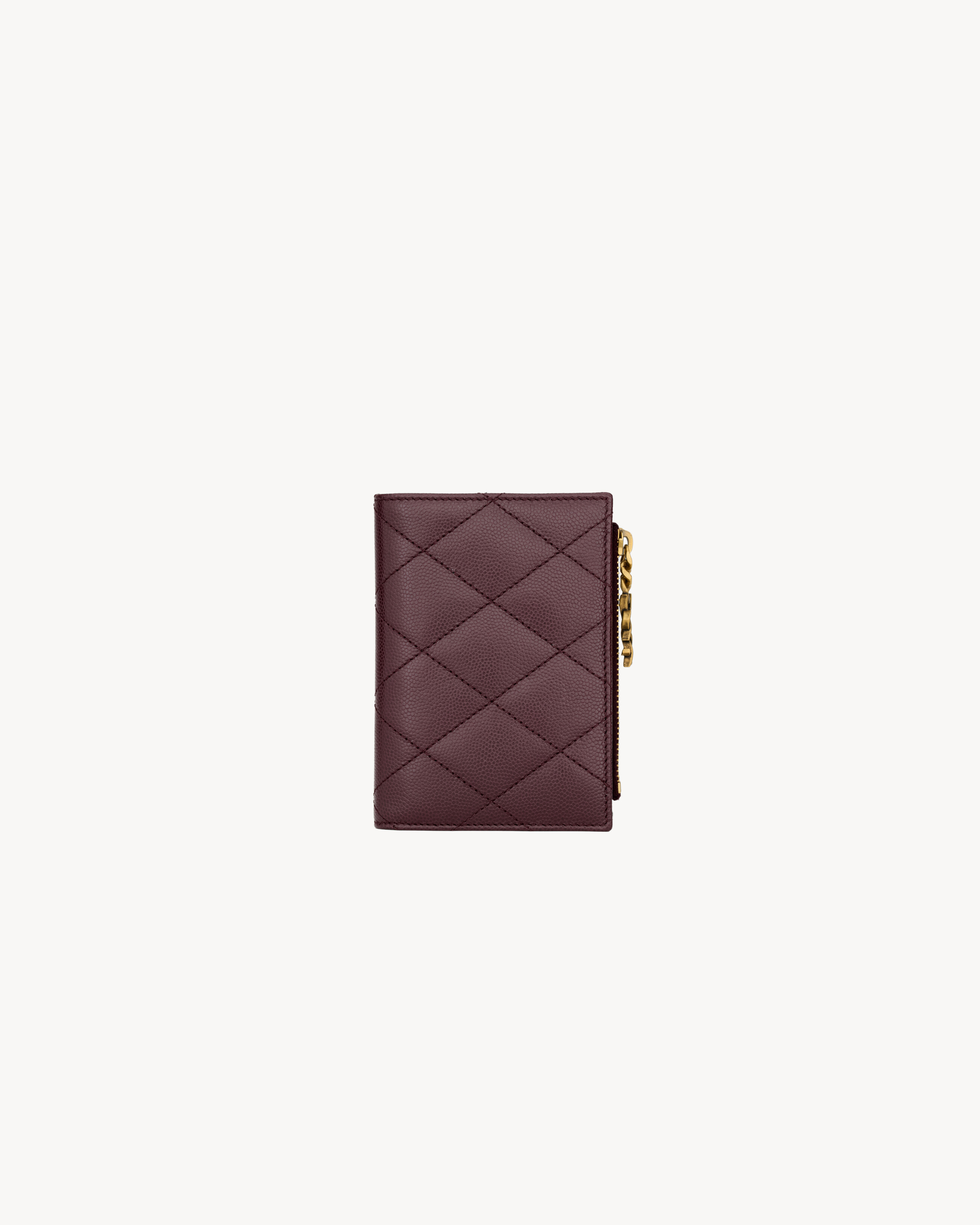 CASSANDRE BIJOU bi-fold wallet in GRAIN DE POUDRE leather