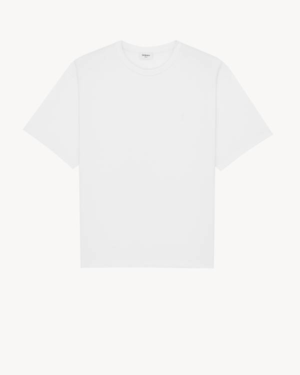 CASSANDRE oversized T-shirt in White | Saint Laurent | YSL US | ID