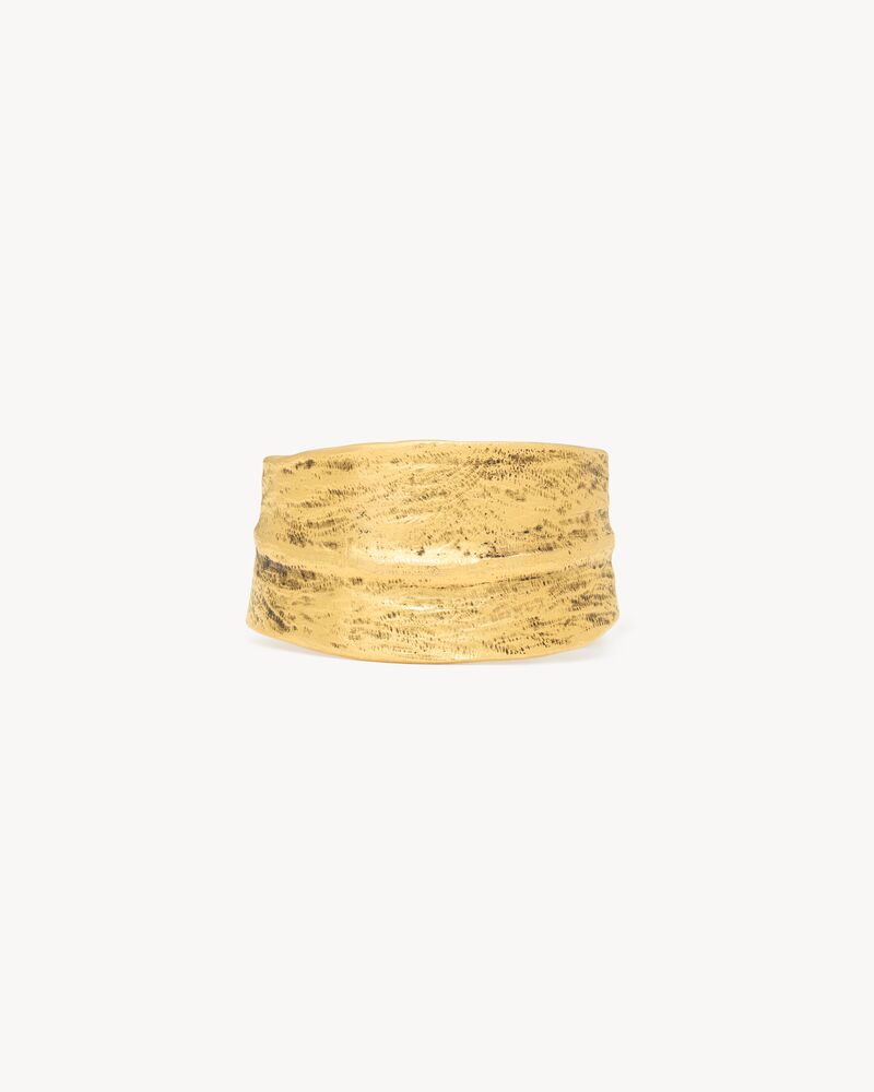 willow leaf cuff in metal