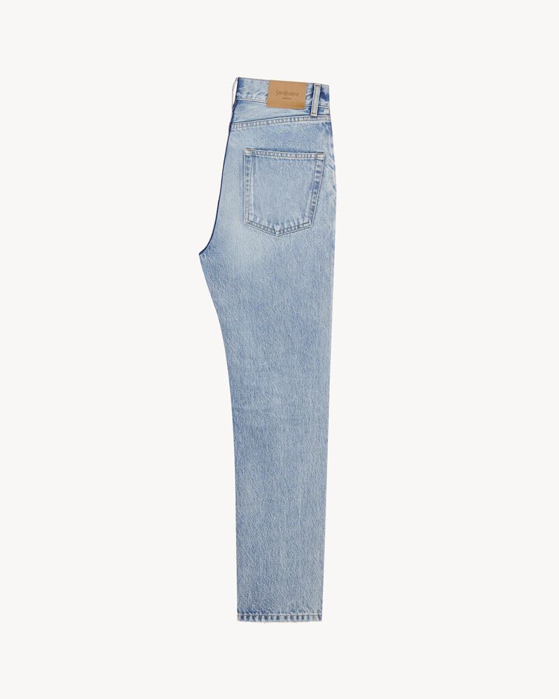 90's cropped jeans in south blue denim