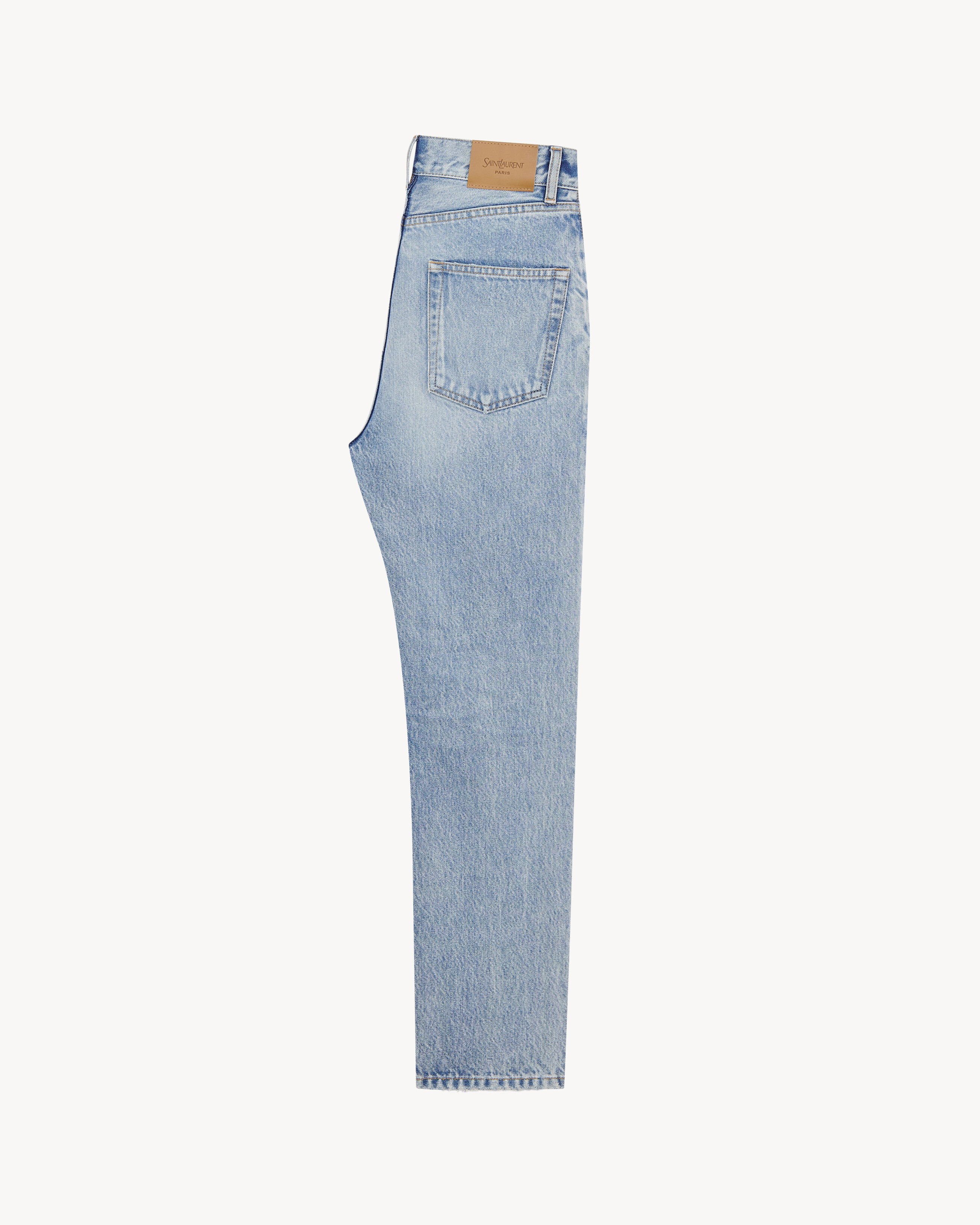 90's cropped jeans in south blue denim