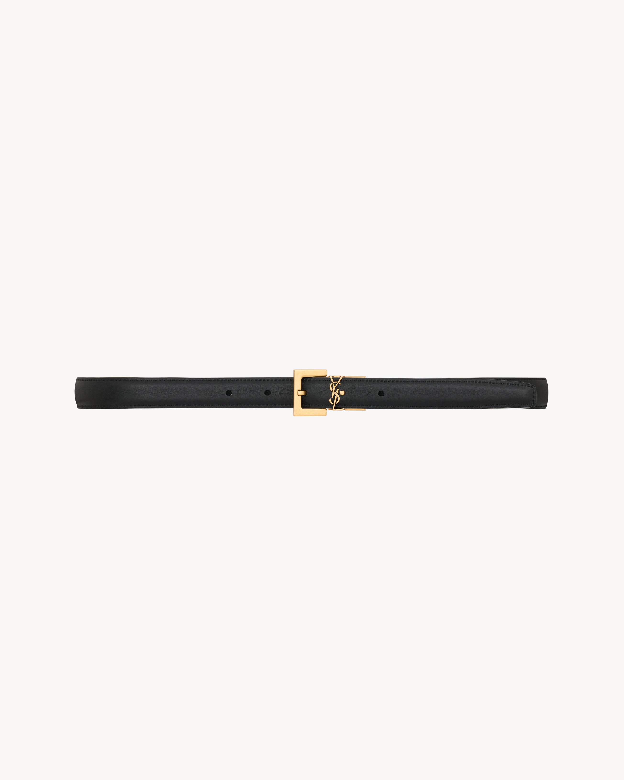 CASSANDRE thin reversible belt in smooth leather