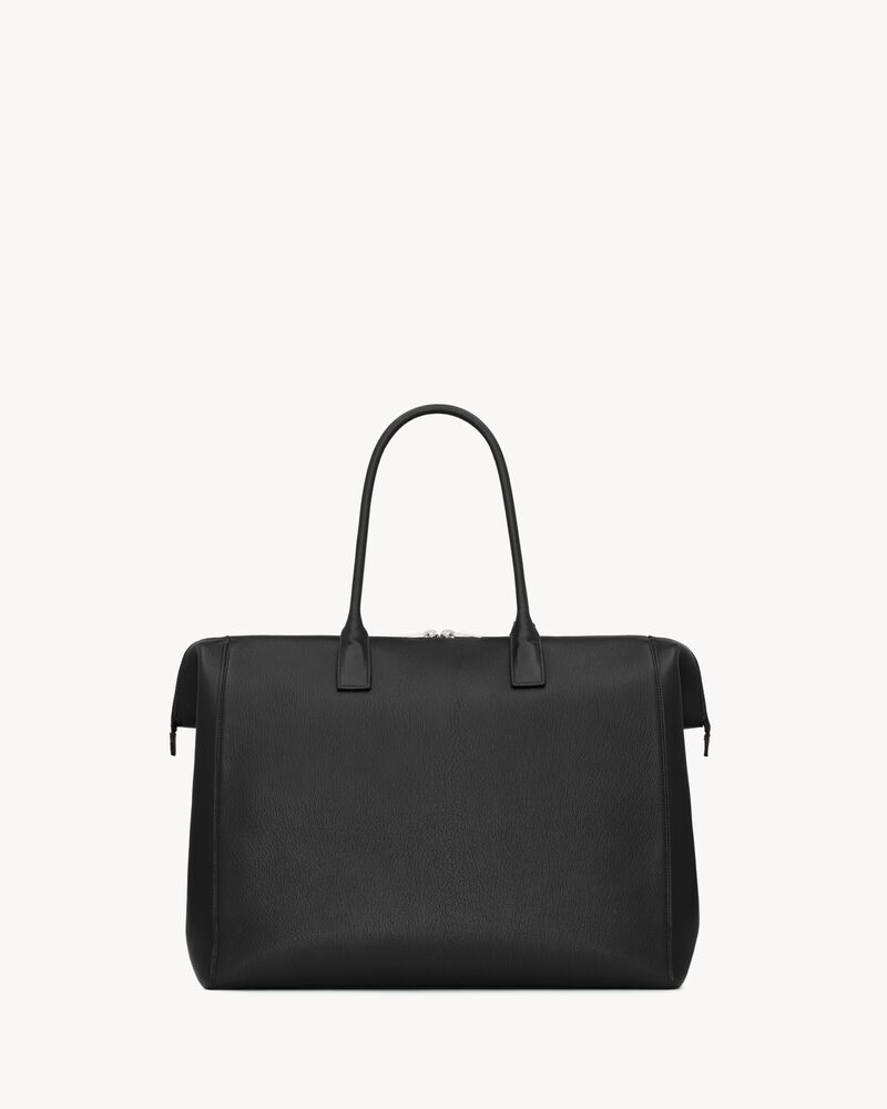 SAINT LAURENT North/South doctor bag in grained leather