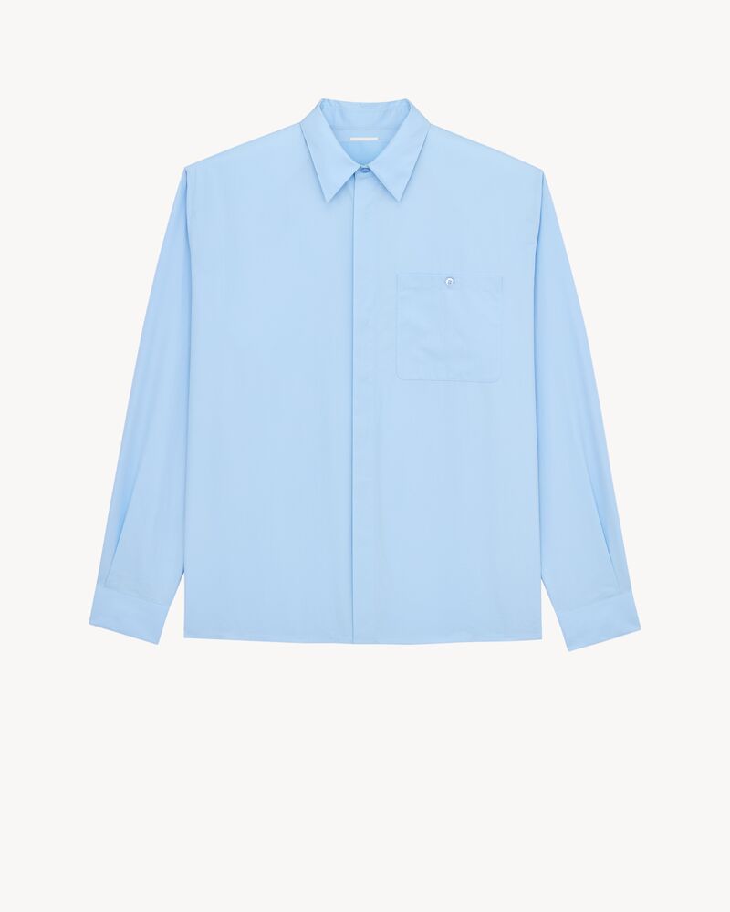 shirt in cotton poplin