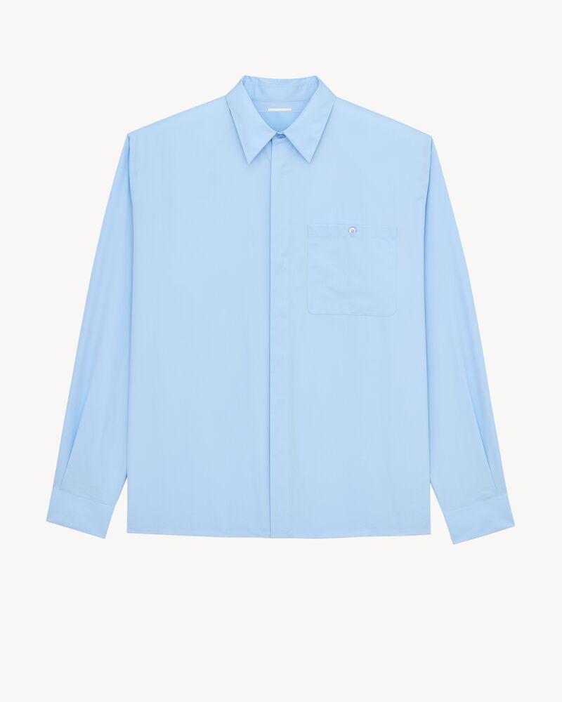 shirt in cotton poplin
