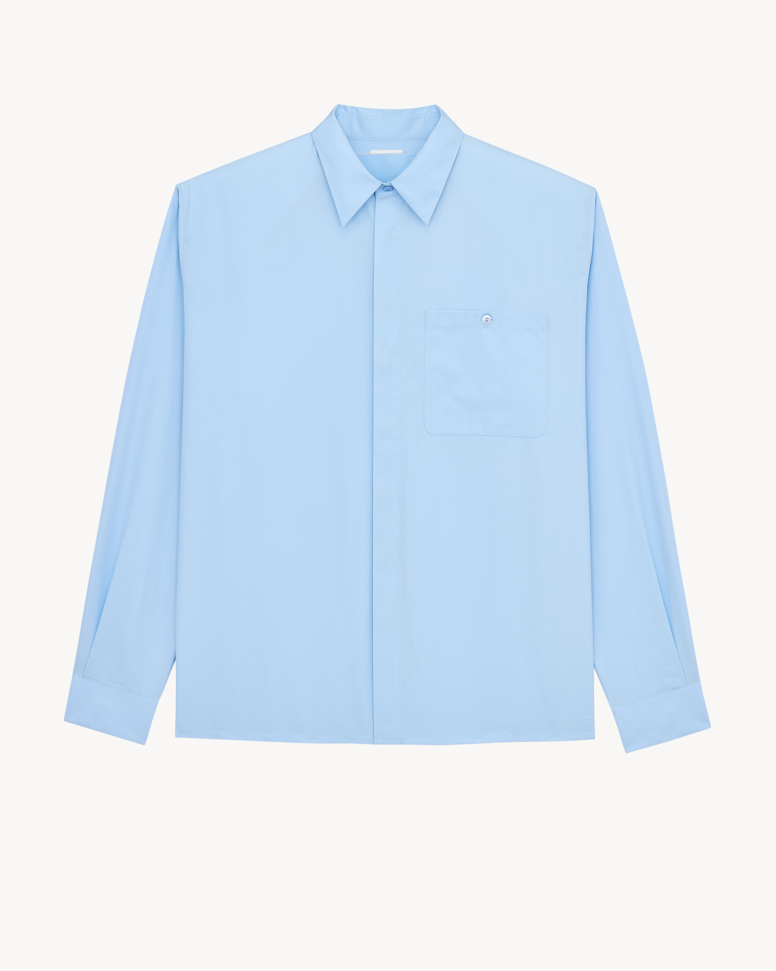 shirt in cotton poplin