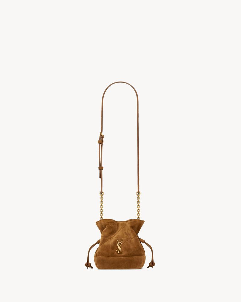JAMIE mini shoulder pouch in suede