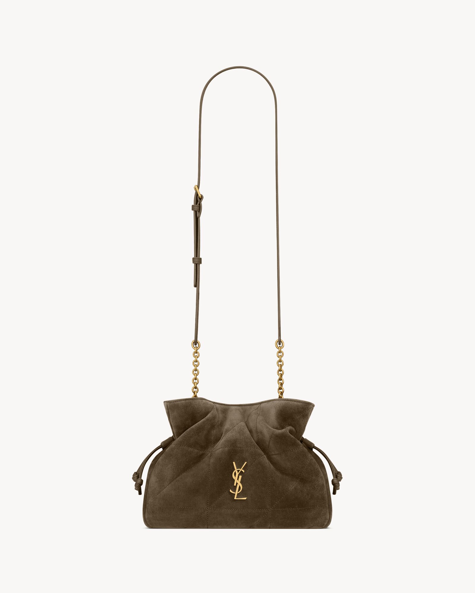 JAMIE shoulder pouch in suede — 8627121U8P73212