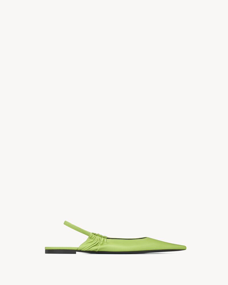 ANNE-MARIE slingback flats in smooth leather