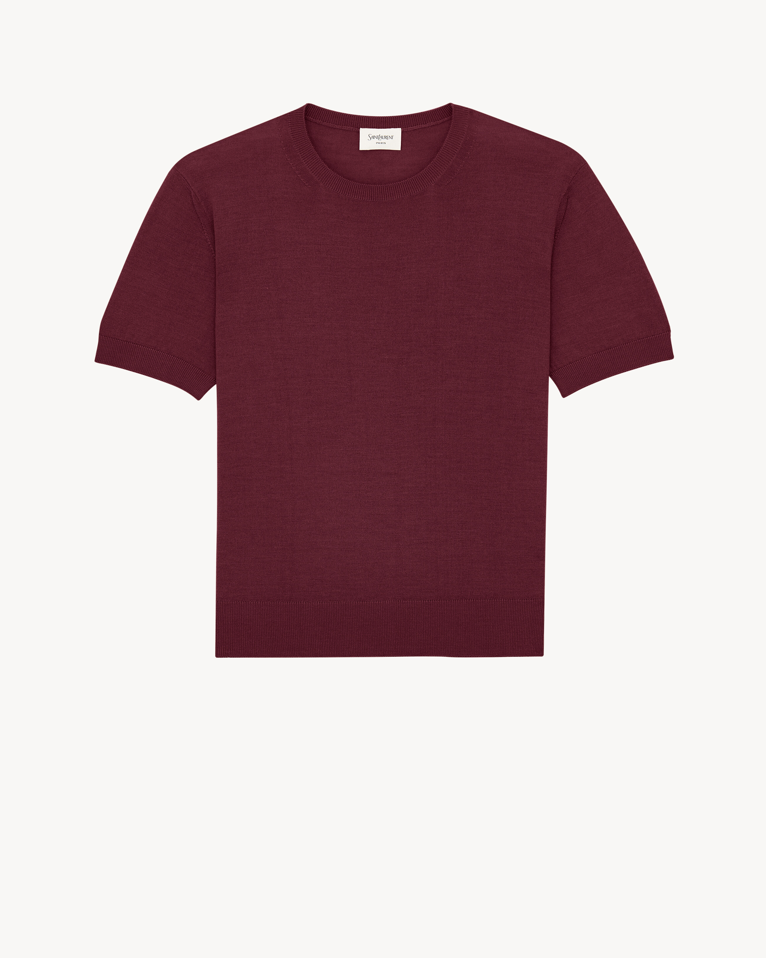 Pullover T-shirt in cashmere, lana e seta