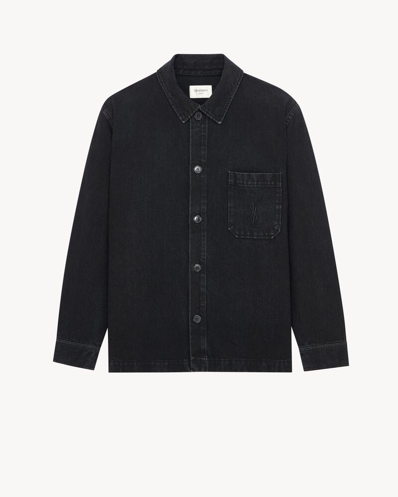 CASSANDRE overshirt in cotton linen gabardine