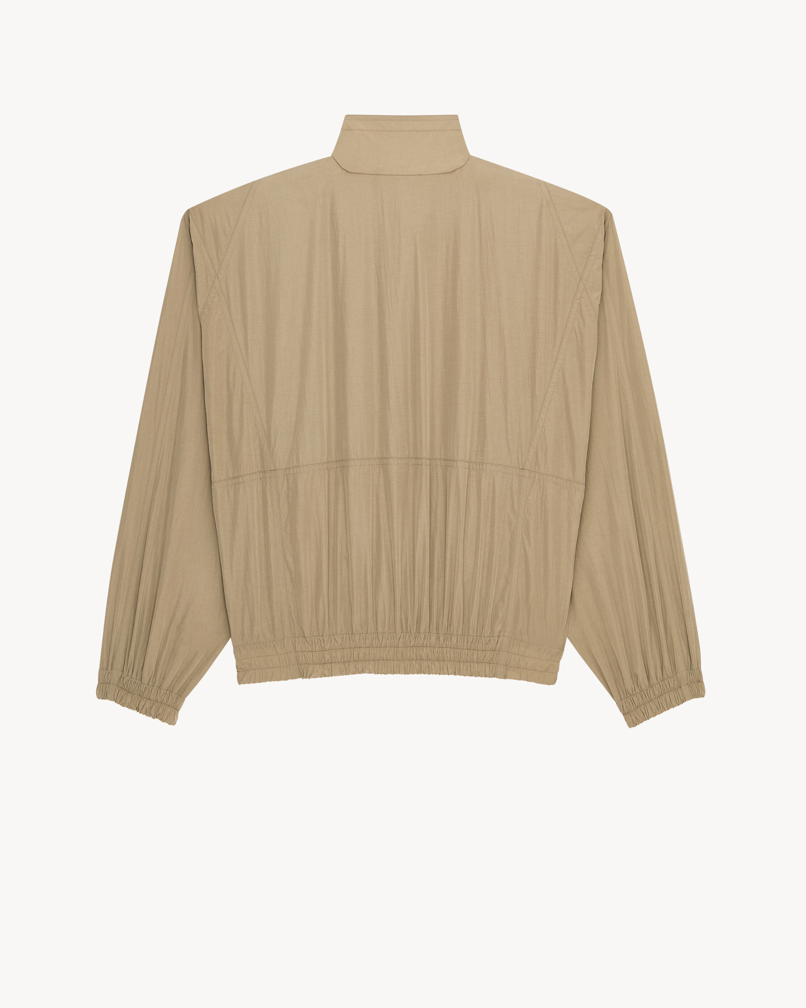 windbreaker in crinkled canvas