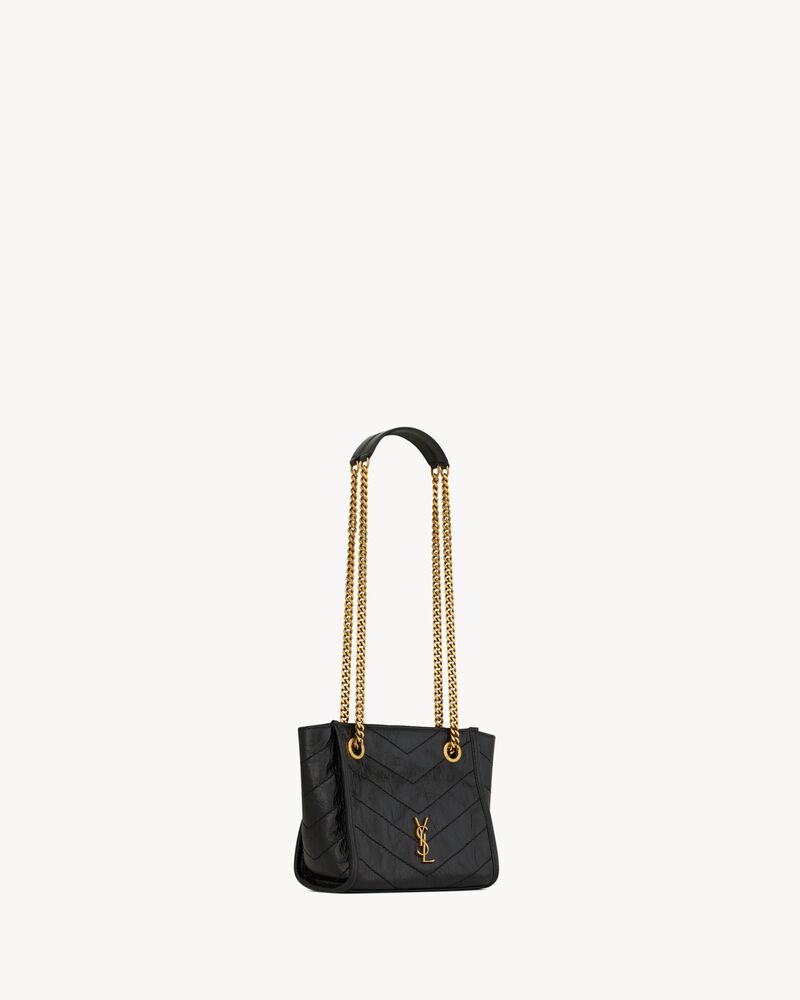 NIKI mini shopping in vintage leather