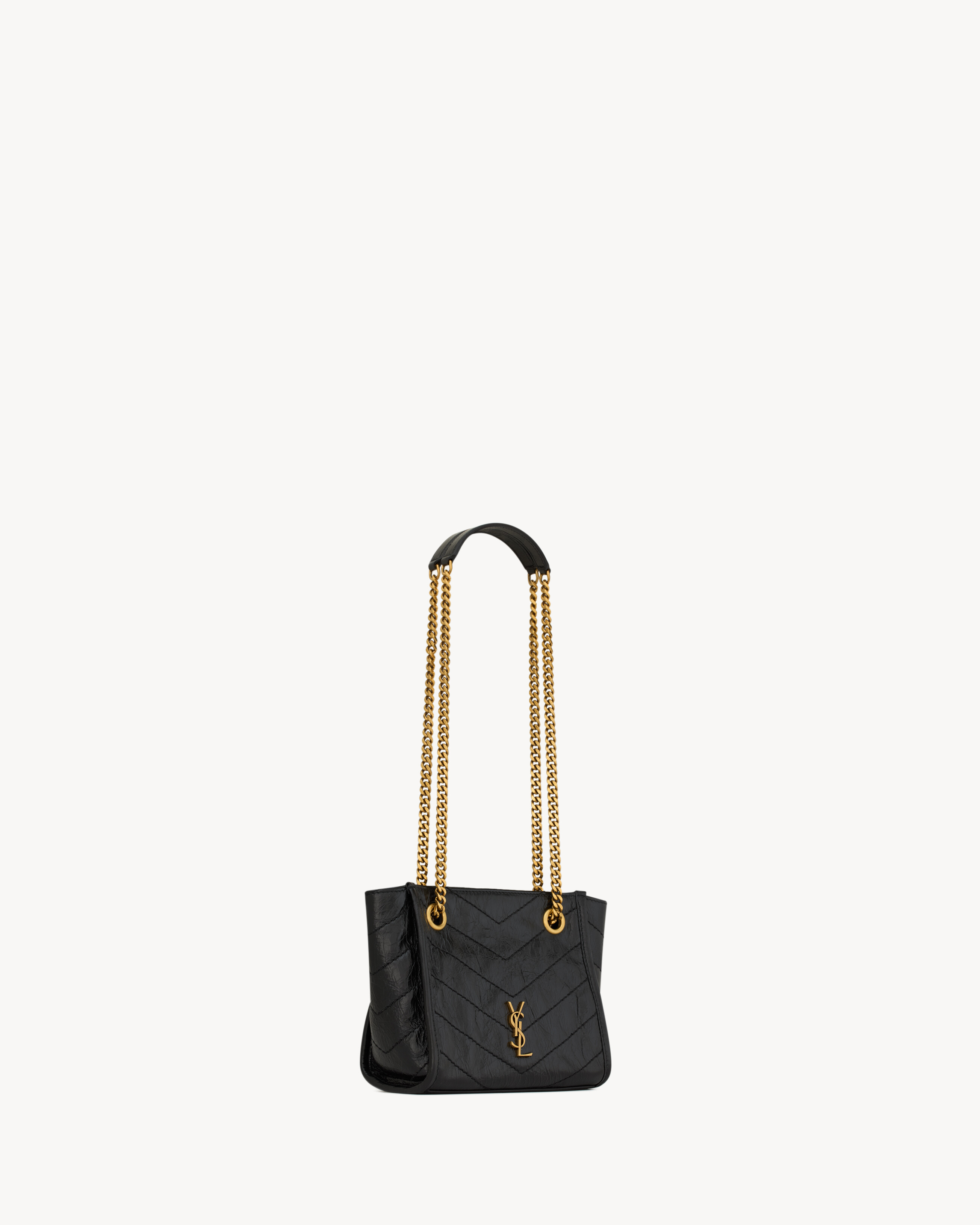 NIKI mini shopping in vintage leather