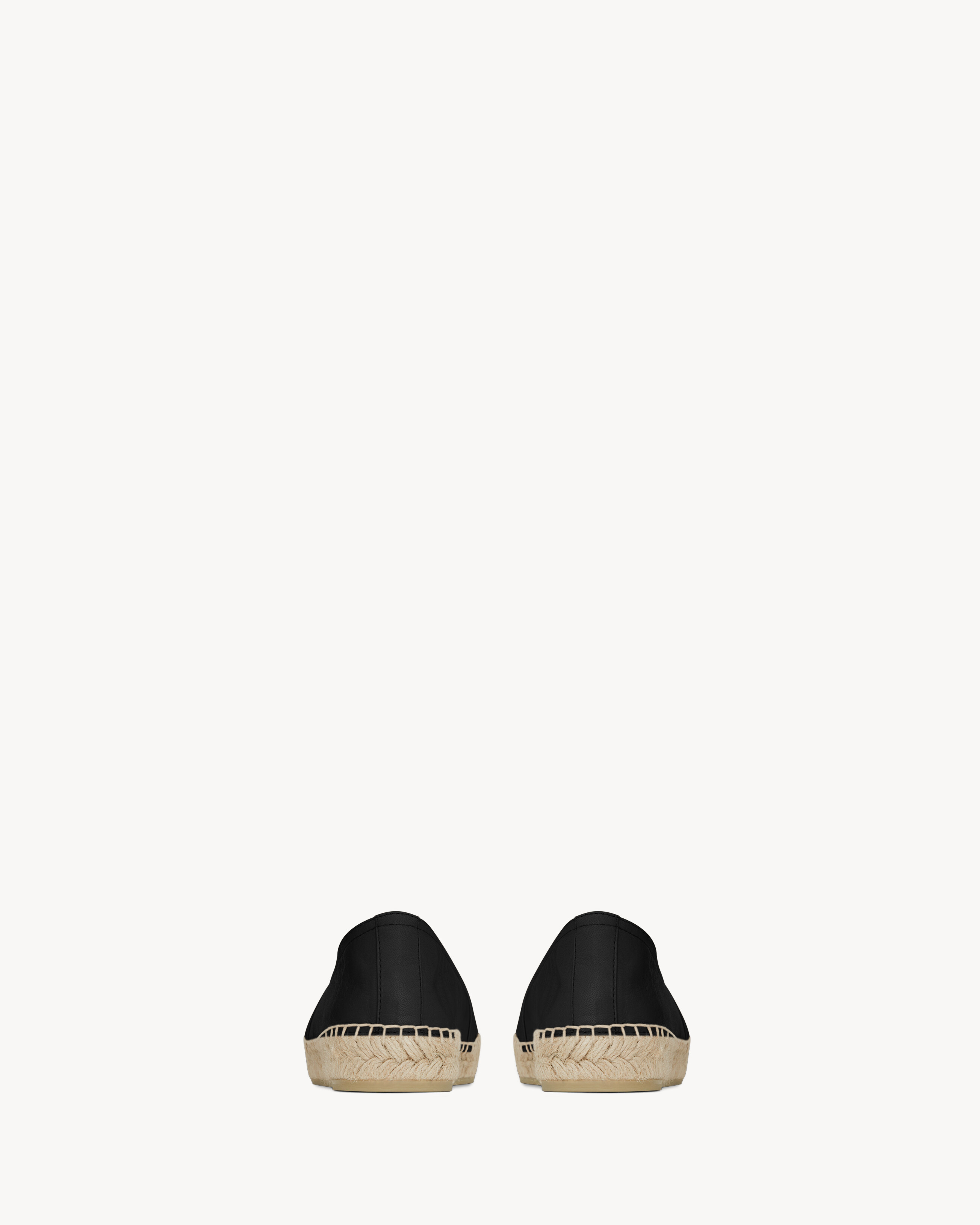 espadrillas nere in pelle