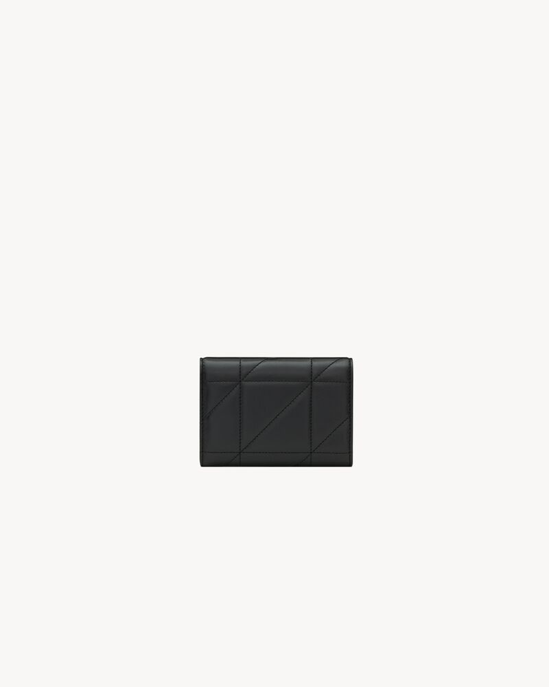 JAMIE slim tri-fold wallet in lambskin