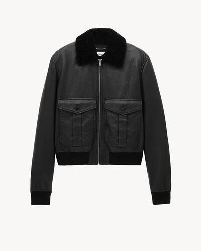 イヴ・サンローラン本革JK40黒　ノーカラーレザージャケット 837416YCTY21000_A.jpg?v=2