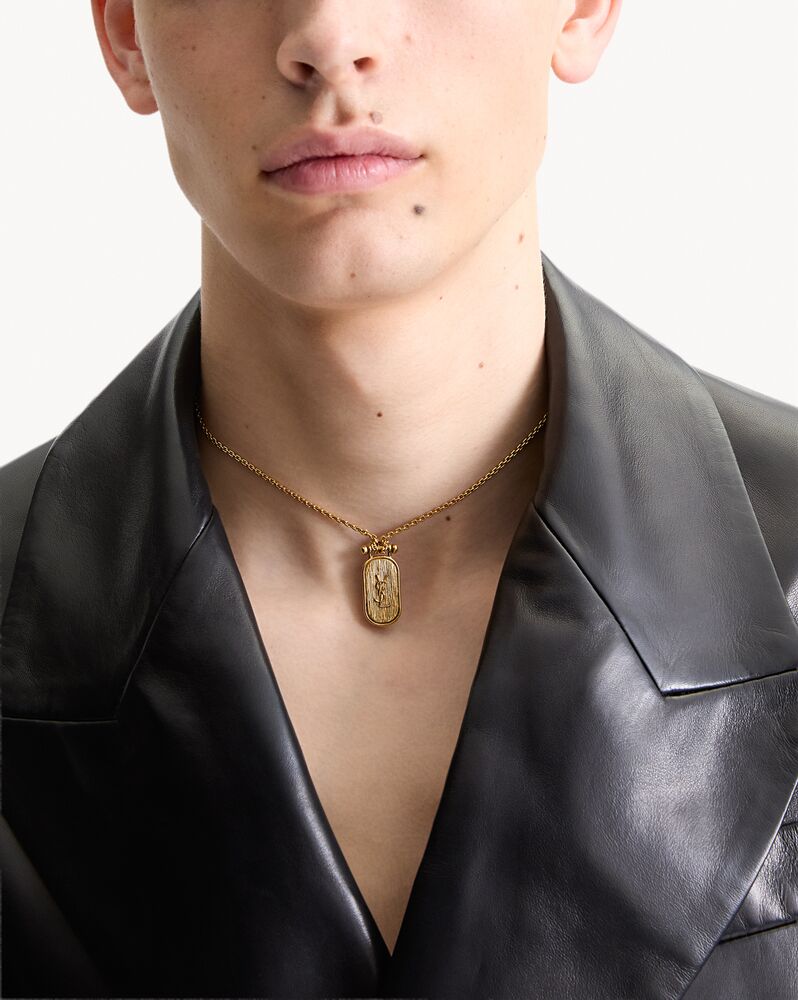 CASSANDRE tablet necklace in metal