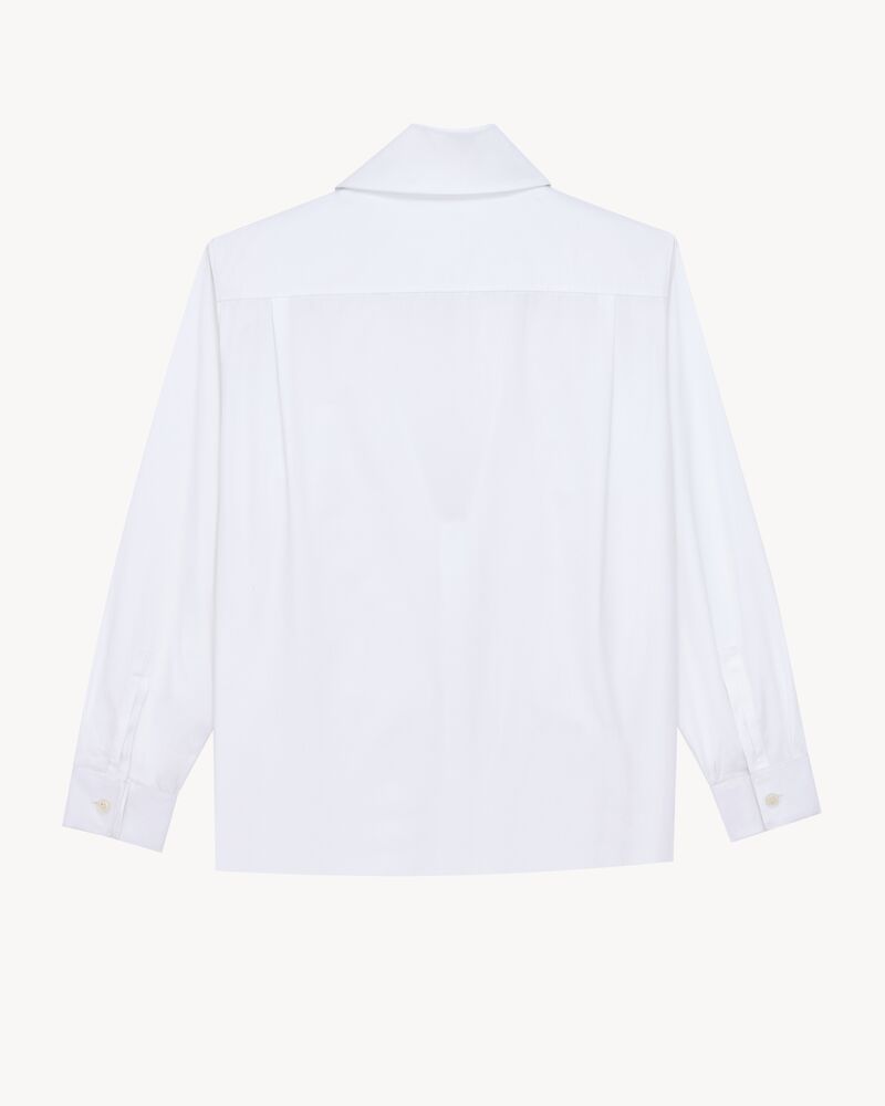 lavallière shirt in cotton poplin