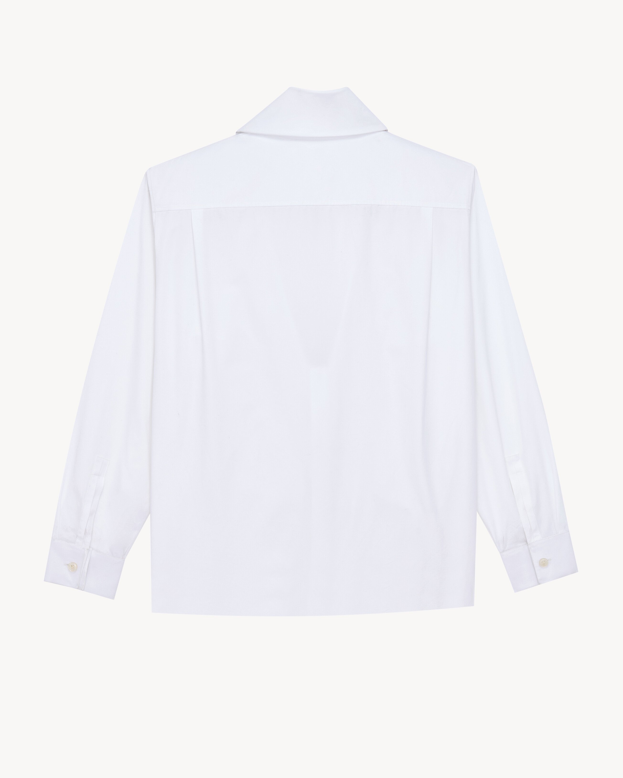 lavallière shirt in cotton poplin