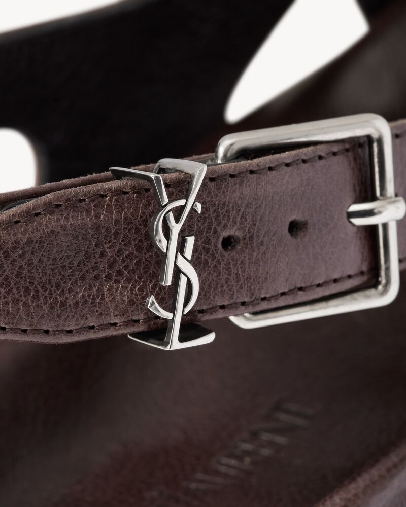 HELIOS sandals in grained leather