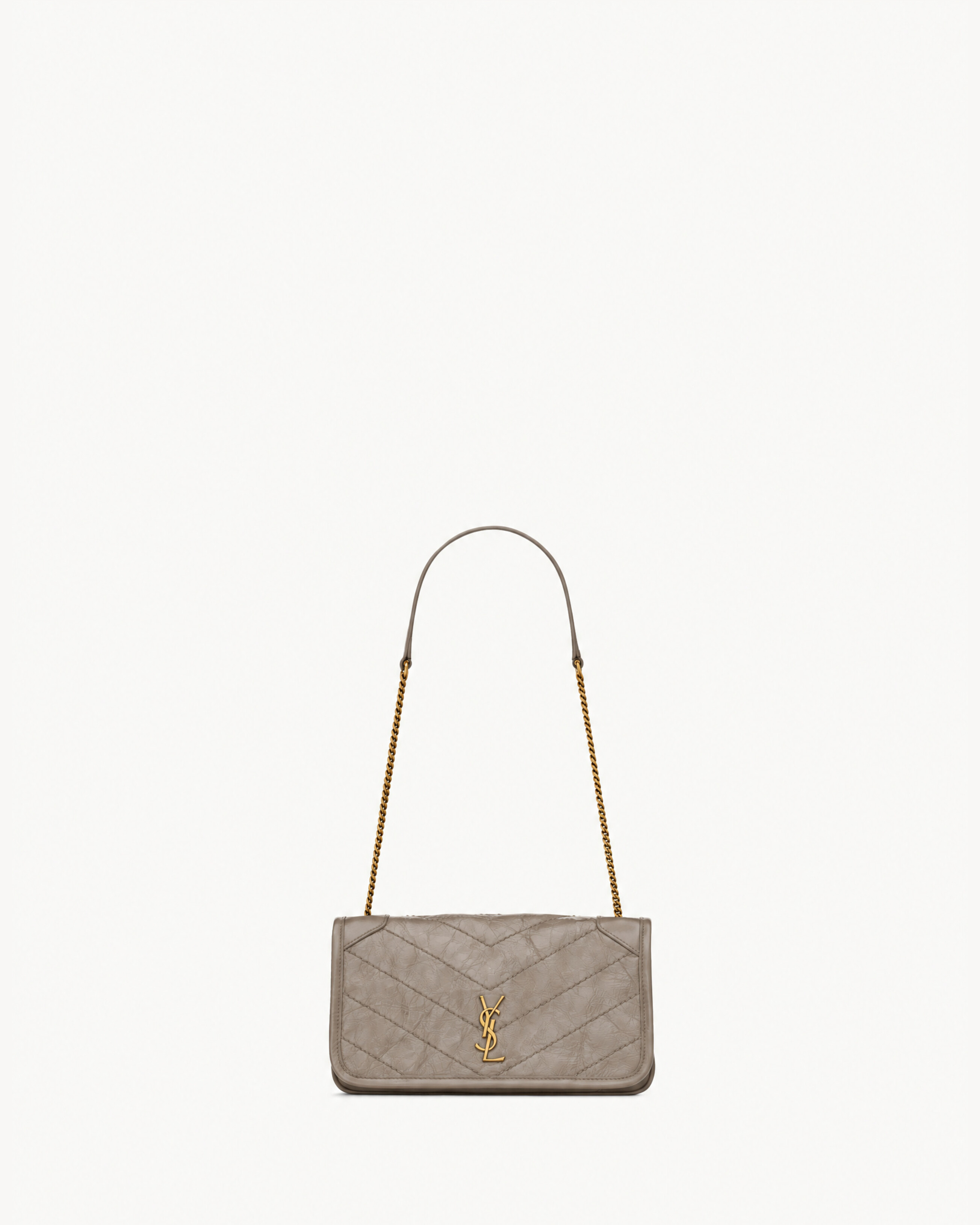 NIKI chain pouch in vintage leather