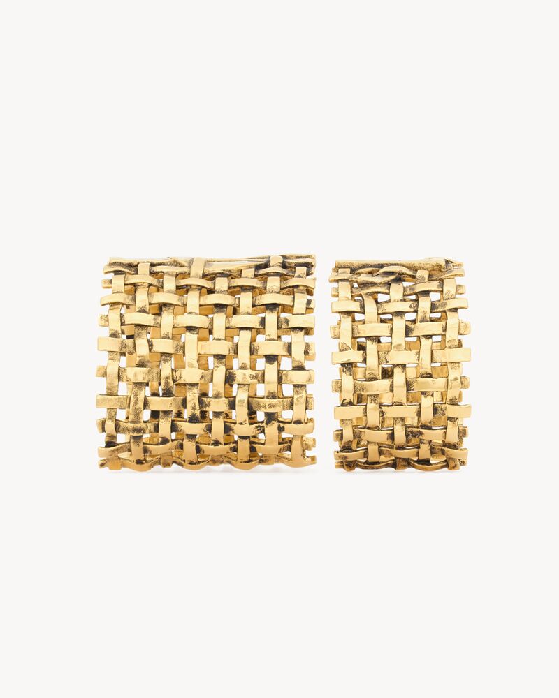 CASSANDRE woven cuff in metal
