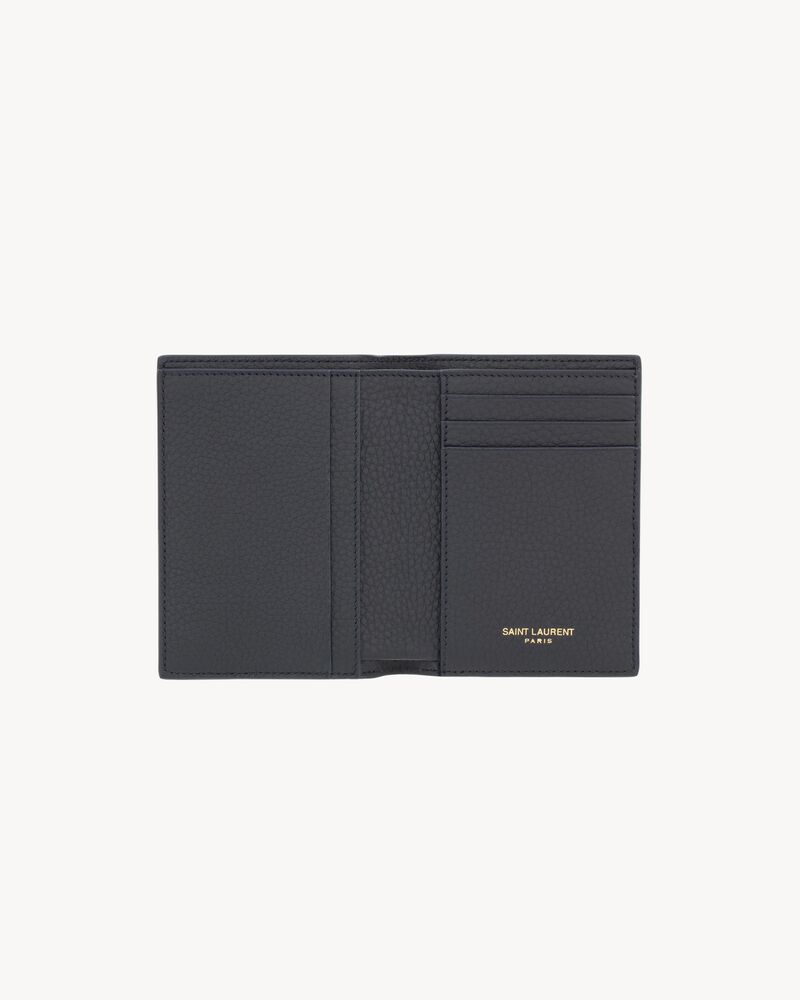 TINY CASSANDRE credit card wallet in grained leather