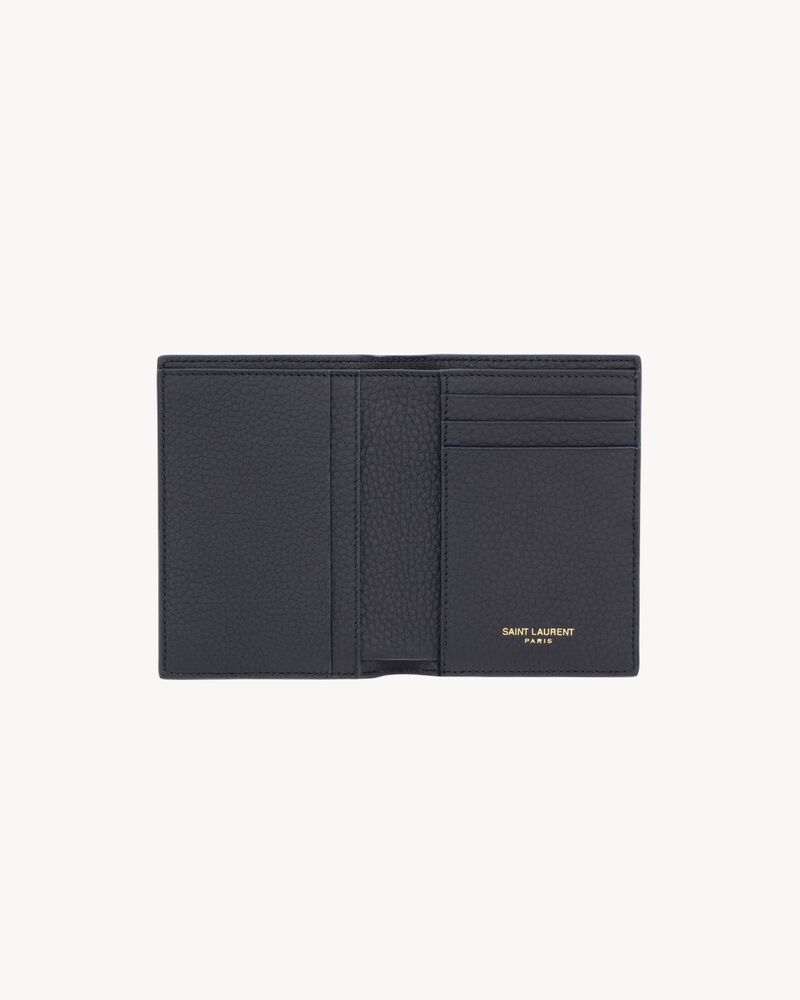 TINY CASSANDRE credit card wallet in grained leather