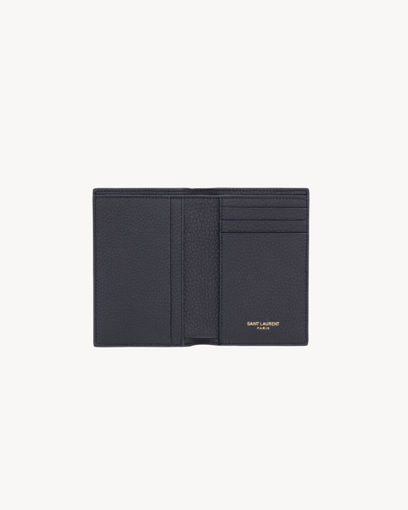 TINY CASSANDRE credit card wallet in grained leather
