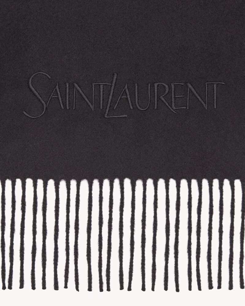 SAINT LAURENT scarf in cashmere jacquard