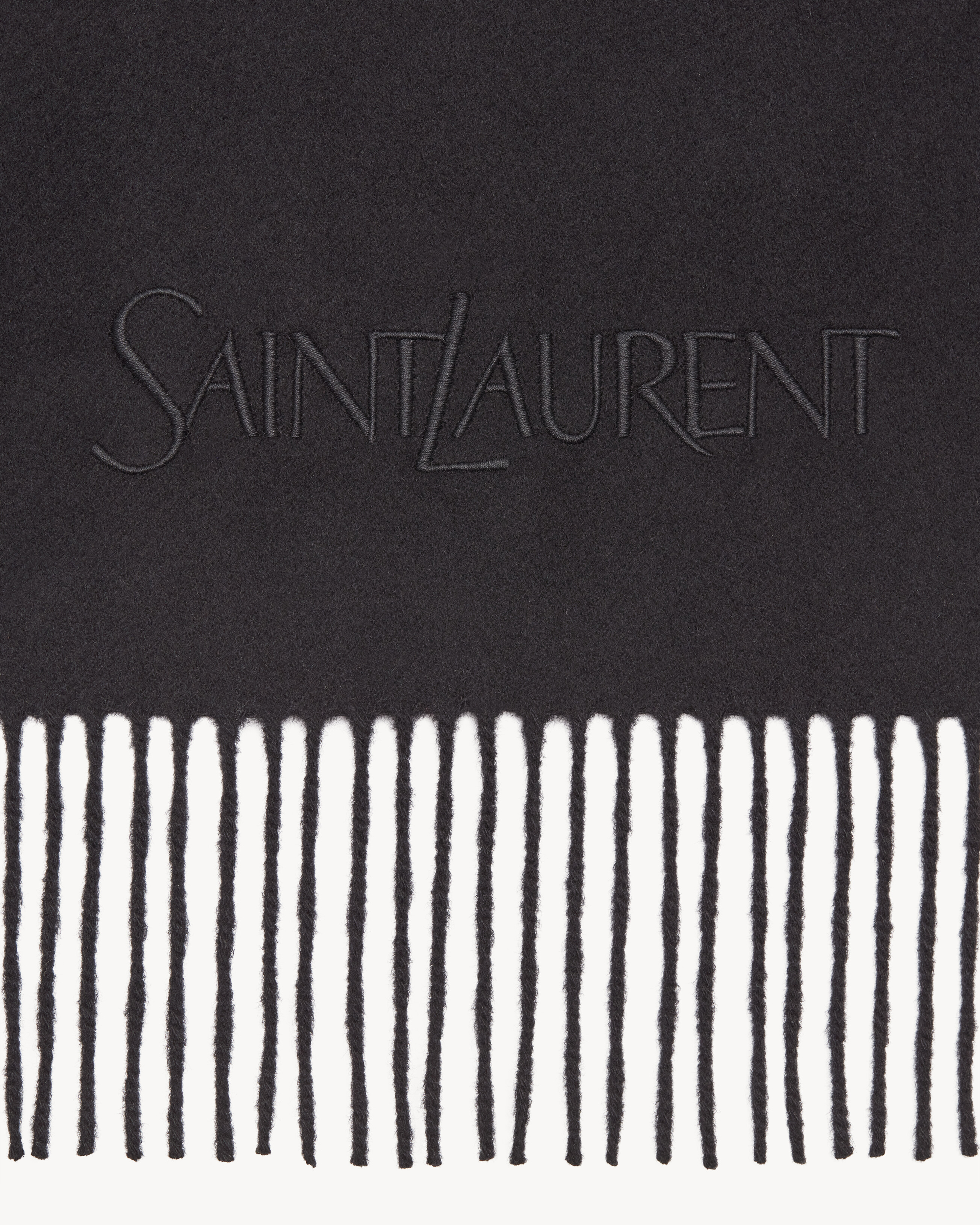 SAINT LAURENT scarf in cashmere jacquard