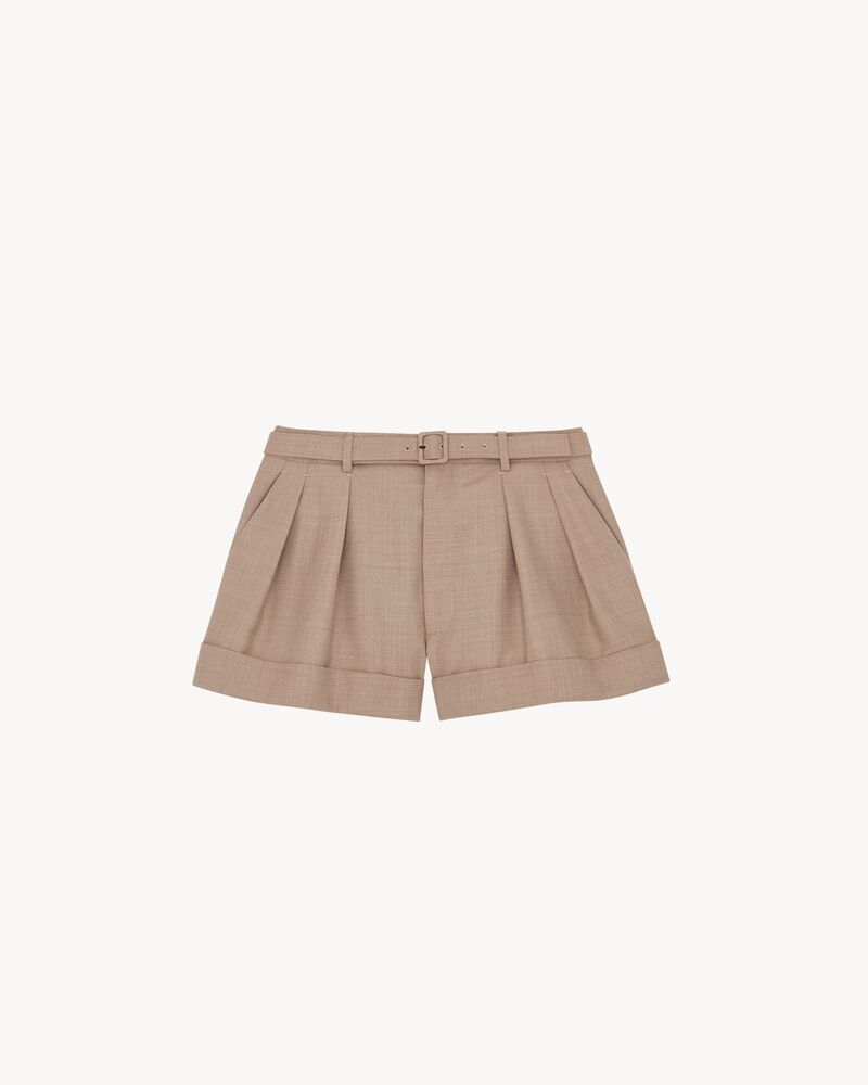 shorts in virgin wool