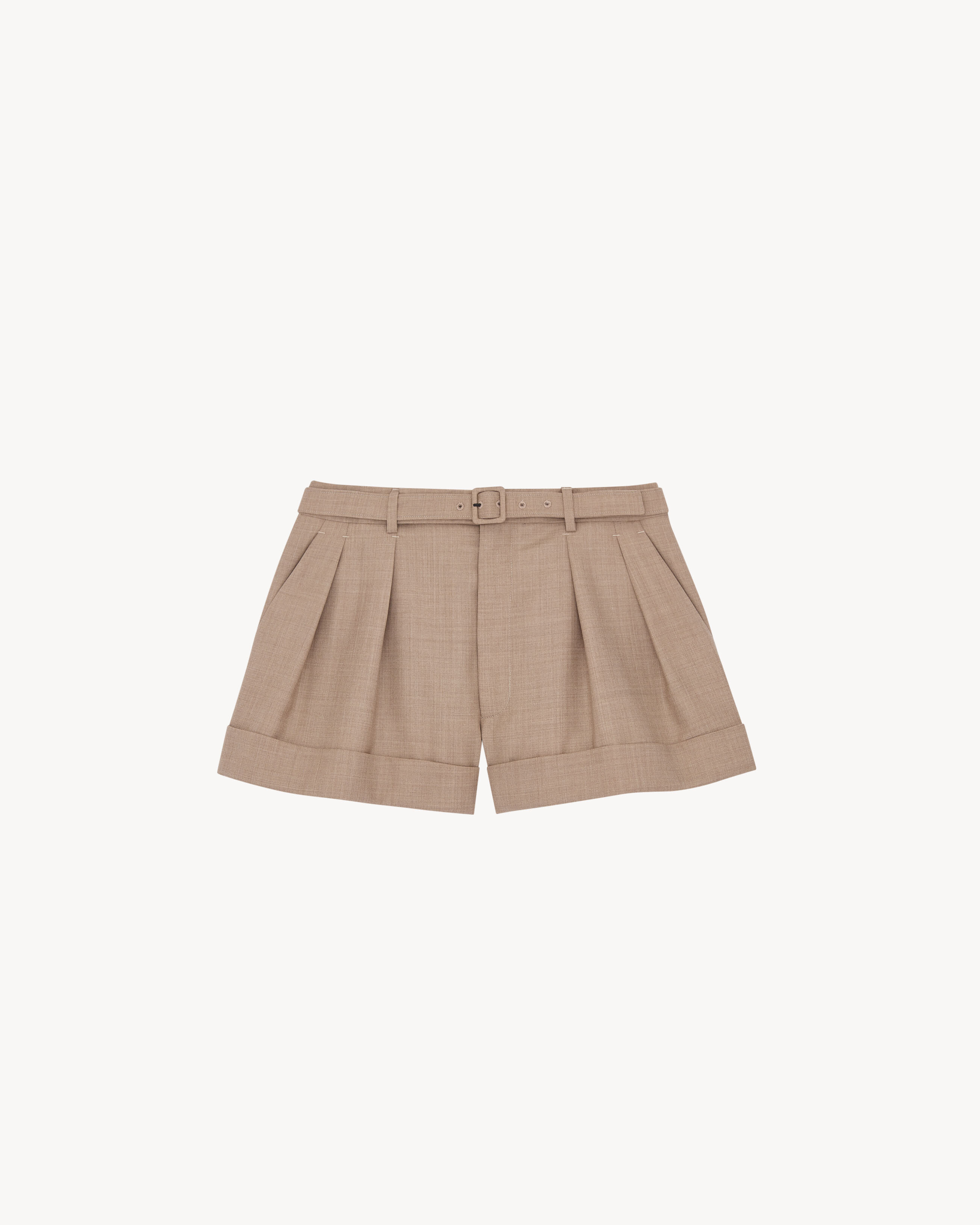 shorts in virgin wool