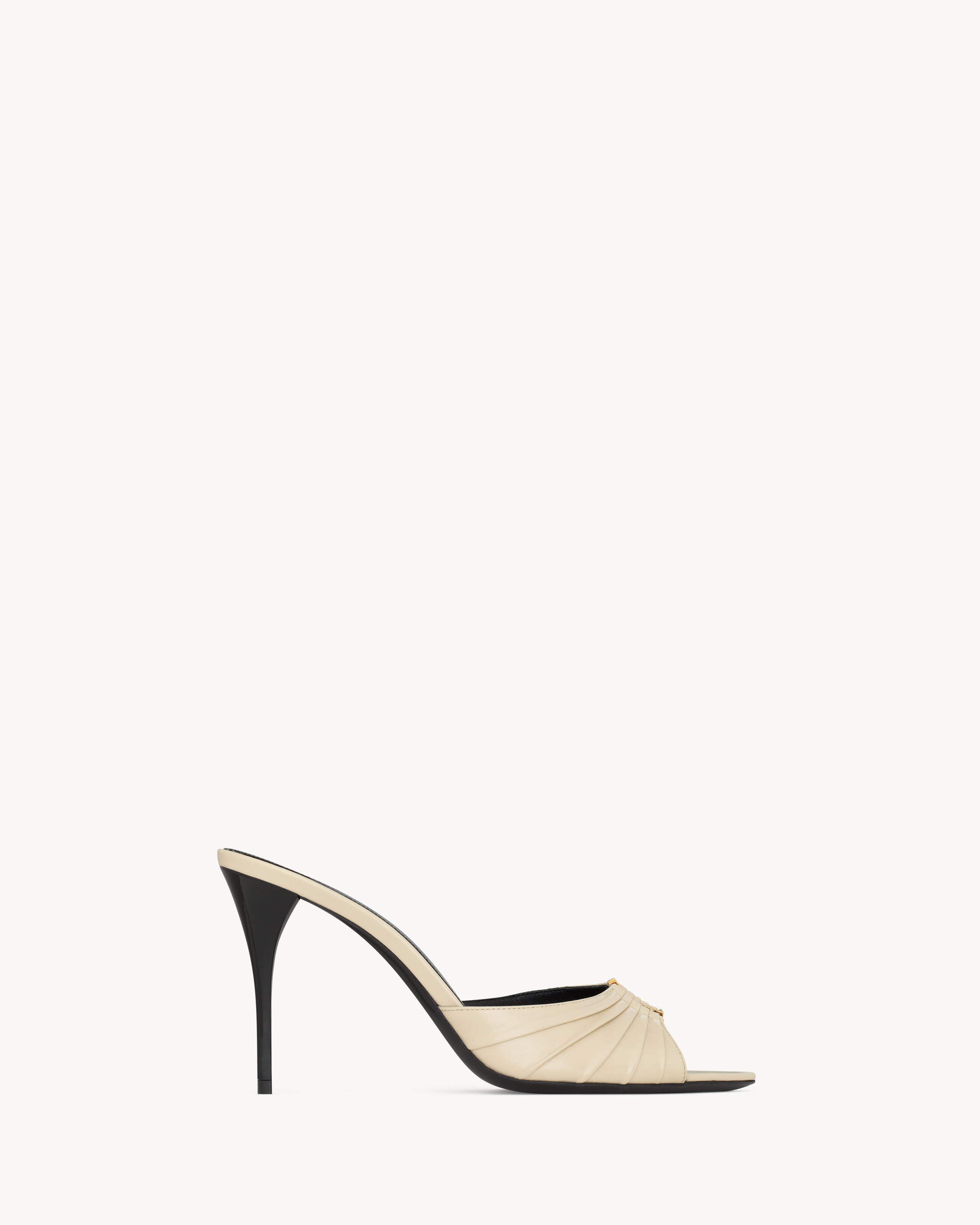 BABYLONE mules in smooth leather